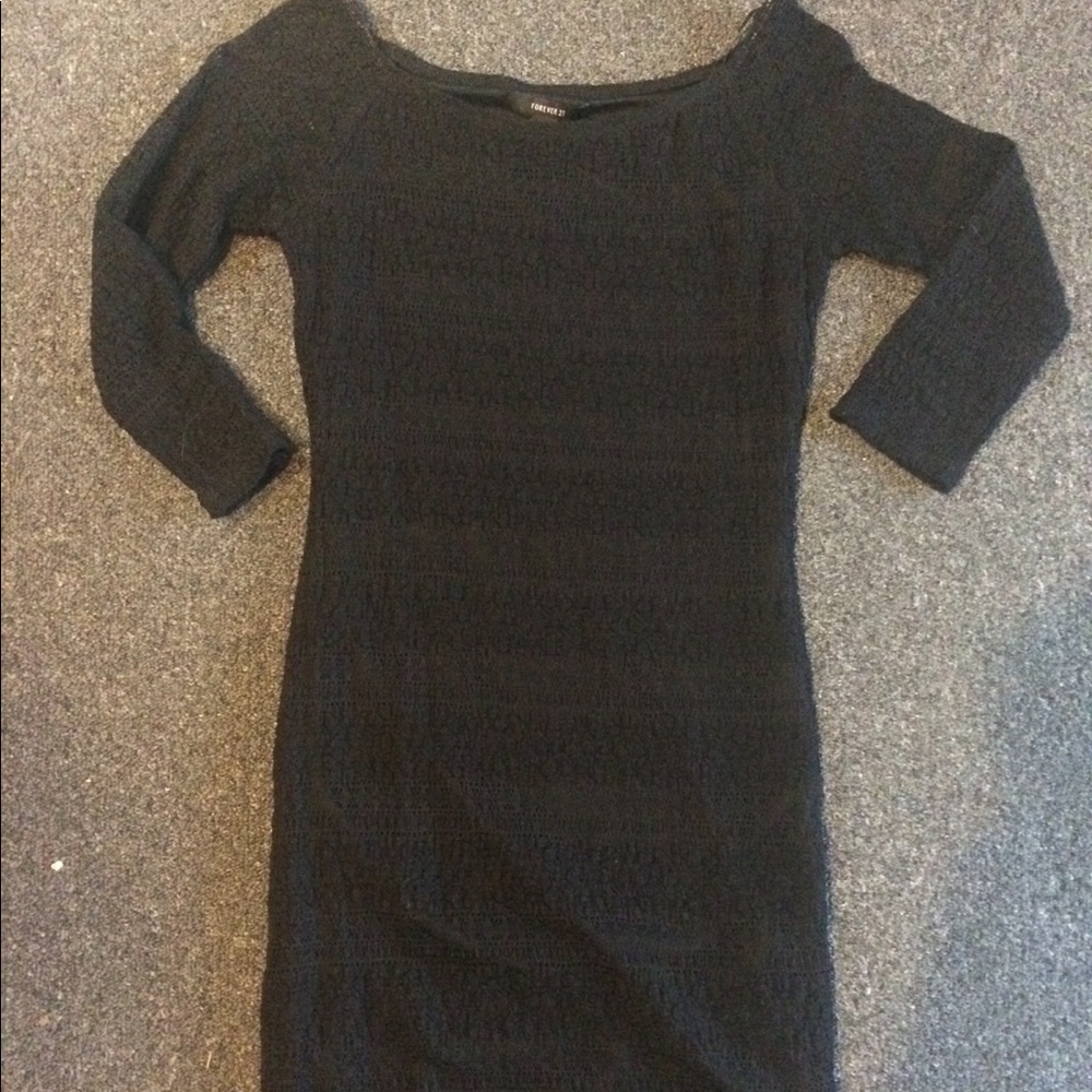 Black Forever 21 lace dress